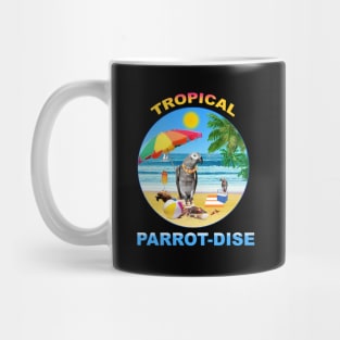 African Grey Congo parrot tropical Mug